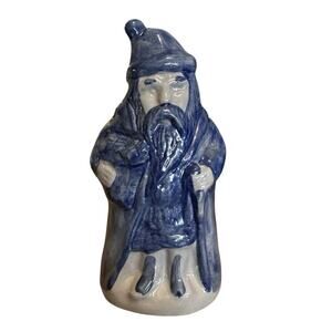 VTG 1993 NEW Beaumont Brothers Pottery Belsnickle Salt Glaze Santa Signed 6x3 in